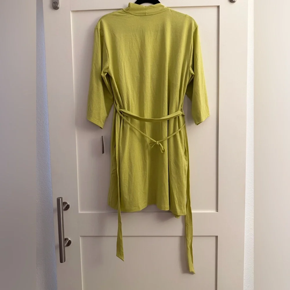 NEW WITH TAGS I.N.C. lime sparkle belted 2-piece set- (size S)
